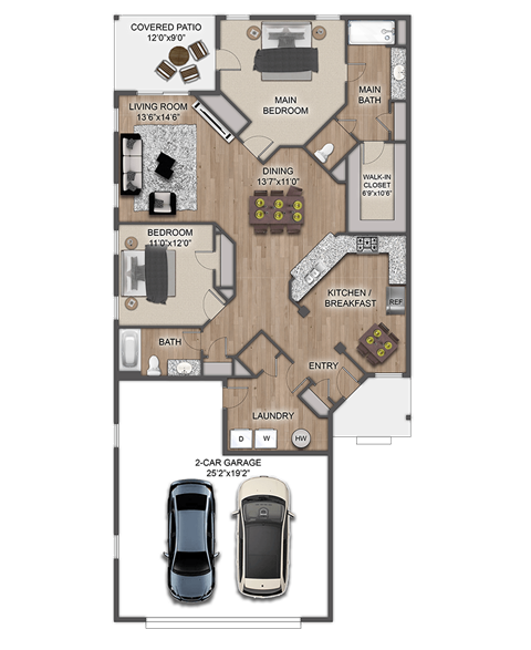Pembrook Townhomes - B2N Charleston Floor Plan